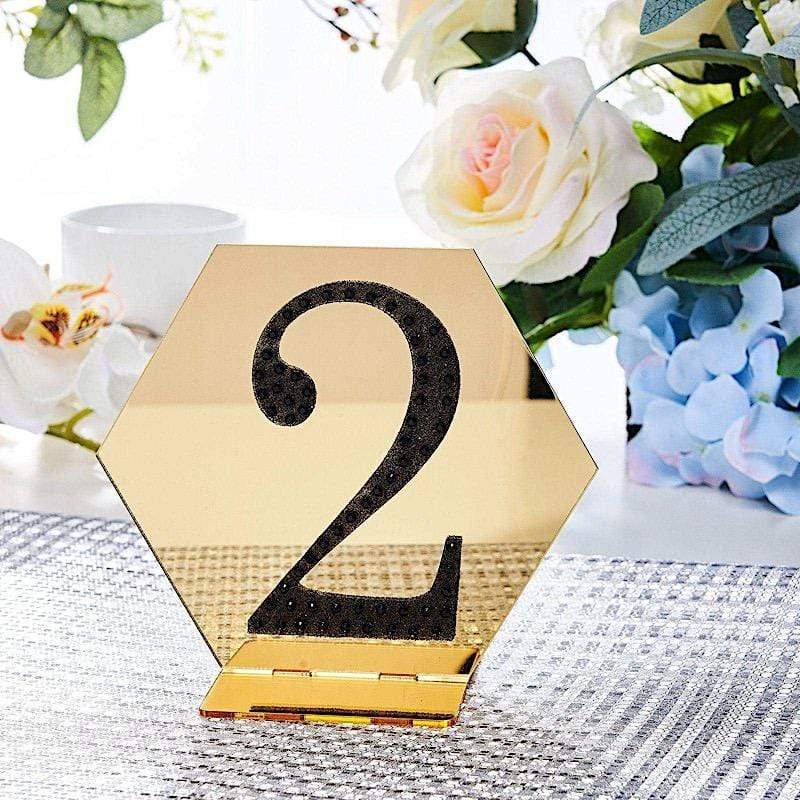 4 in Number Black Self-Adhesive Rhinestones Gems Sticker