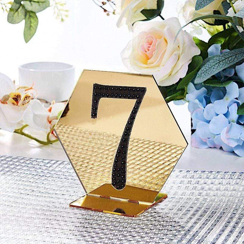 4 in Number Black Self-Adhesive Rhinestones Gems Sticker