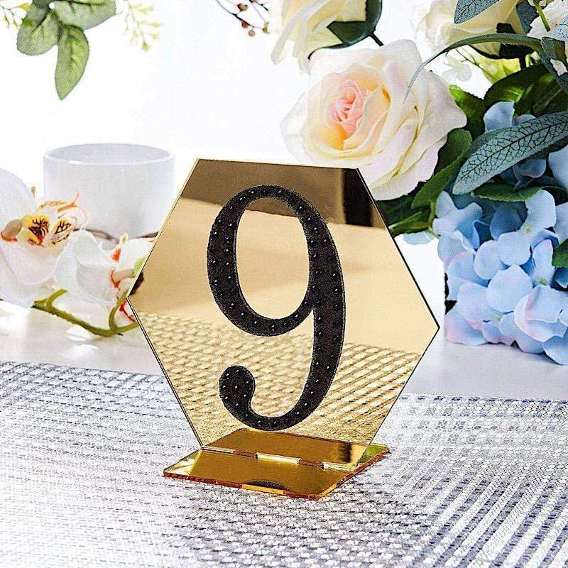 4 in Number Black Self-Adhesive Rhinestones Gems Sticker