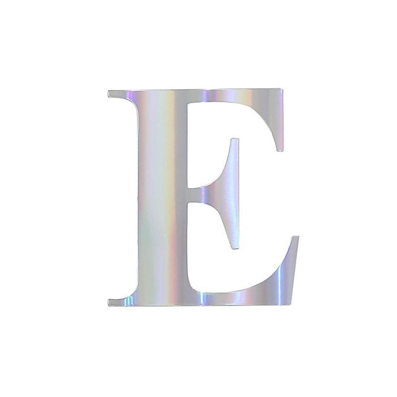 4 Iridescent 5 in Letter Stickers Backdrop Wall Decorations
