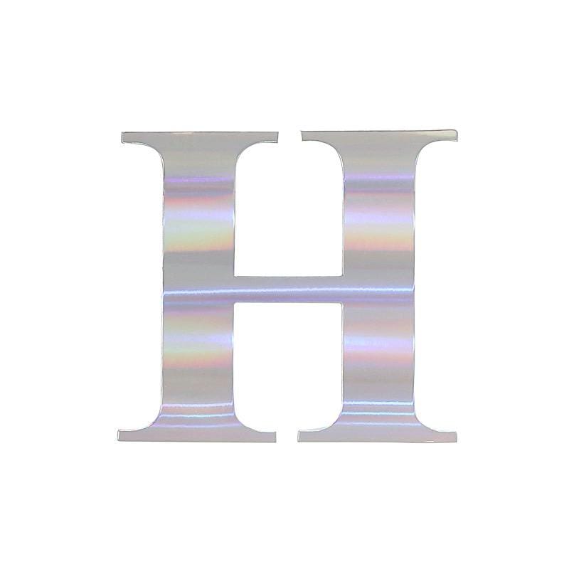 4 Iridescent 5 in Letter Stickers Backdrop Wall Decorations