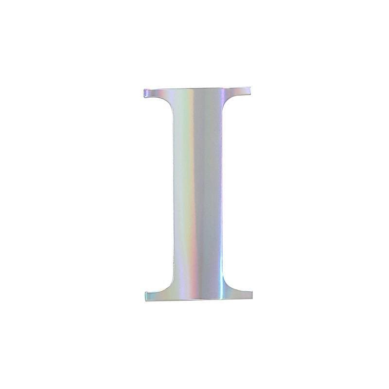 4 Iridescent 5 in Letter Stickers Backdrop Wall Decorations