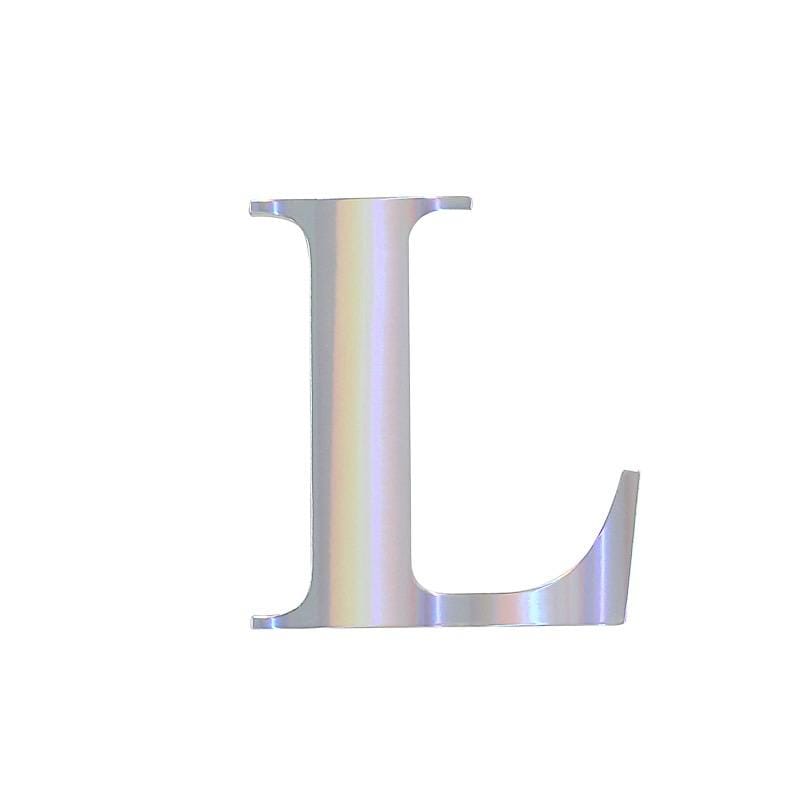4 Iridescent 5 in Letter Stickers Backdrop Wall Decorations