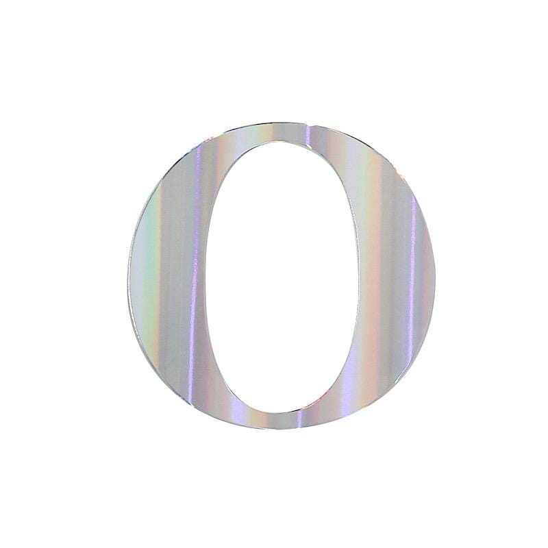 4 Iridescent 5 in Letter Stickers Backdrop Wall Decorations