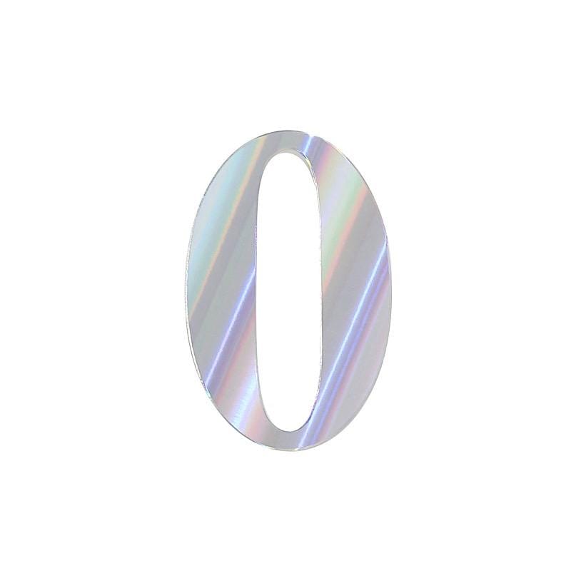 4 Iridescent 5 in Number Stickers Backdrop Wall Decorations