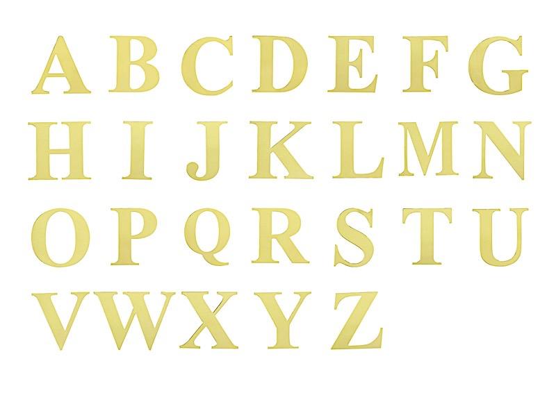 4 Metallic Gold 5 in Letter Stickers Backdrop Wall Decorations