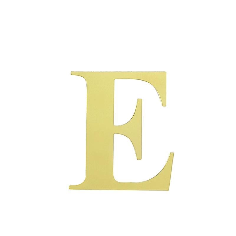 4 Metallic Gold 5 in Letter Stickers Backdrop Wall Decorations
