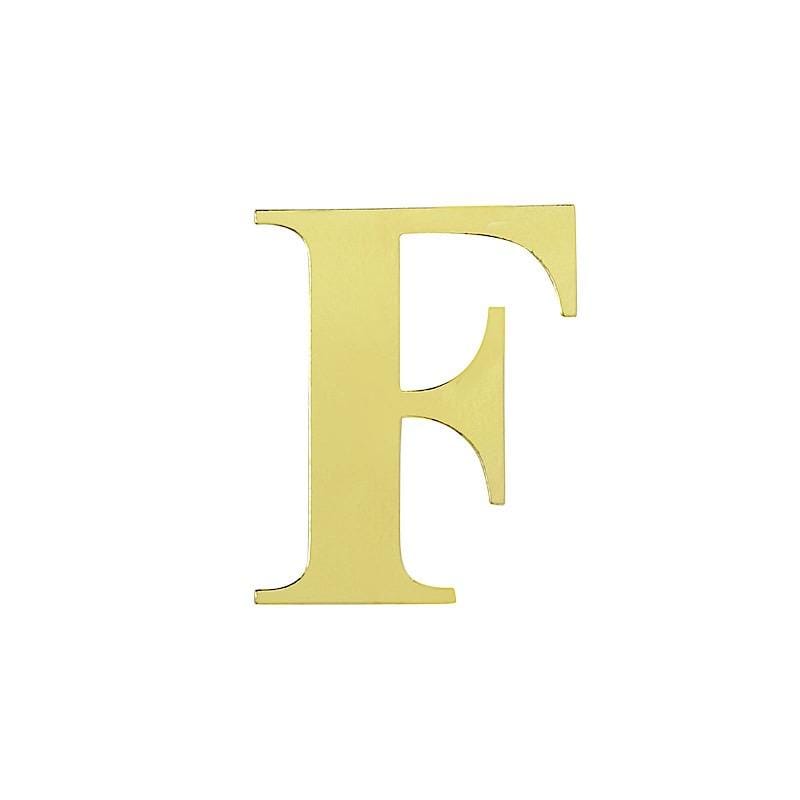 4 Metallic Gold 5 in Letter Stickers Backdrop Wall Decorations
