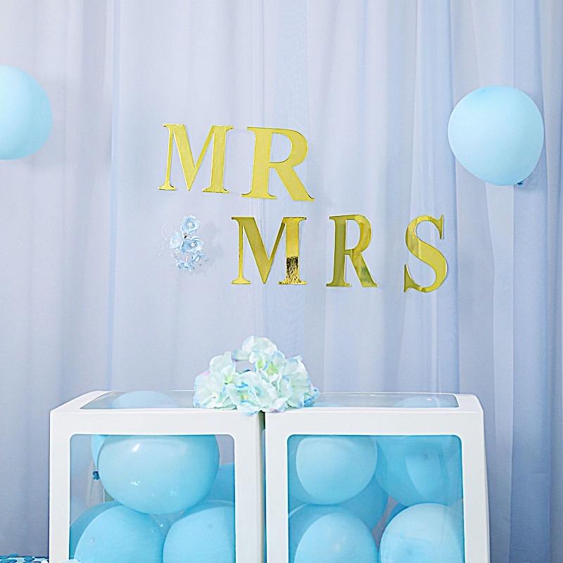 4 Metallic Gold 5 in Letter Stickers Backdrop Wall Decorations