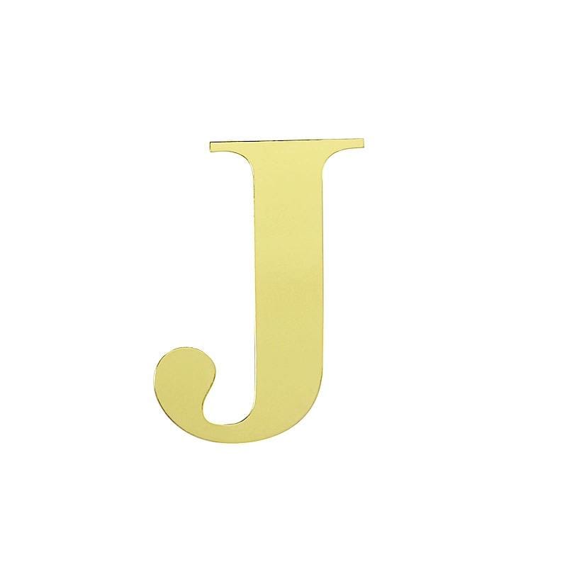 4 Metallic Gold 5 in Letter Stickers Backdrop Wall Decorations