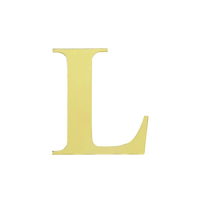 4 Metallic Gold 5 in Letter Stickers Backdrop Wall Decorations