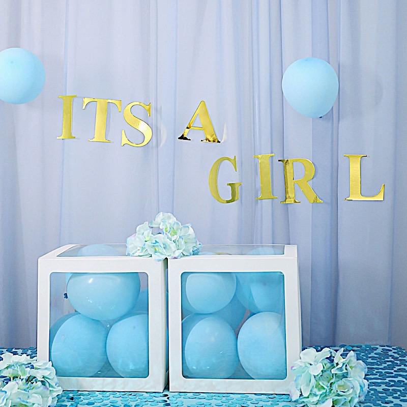 4 Metallic Gold 5 in Letter Stickers Backdrop Wall Decorations