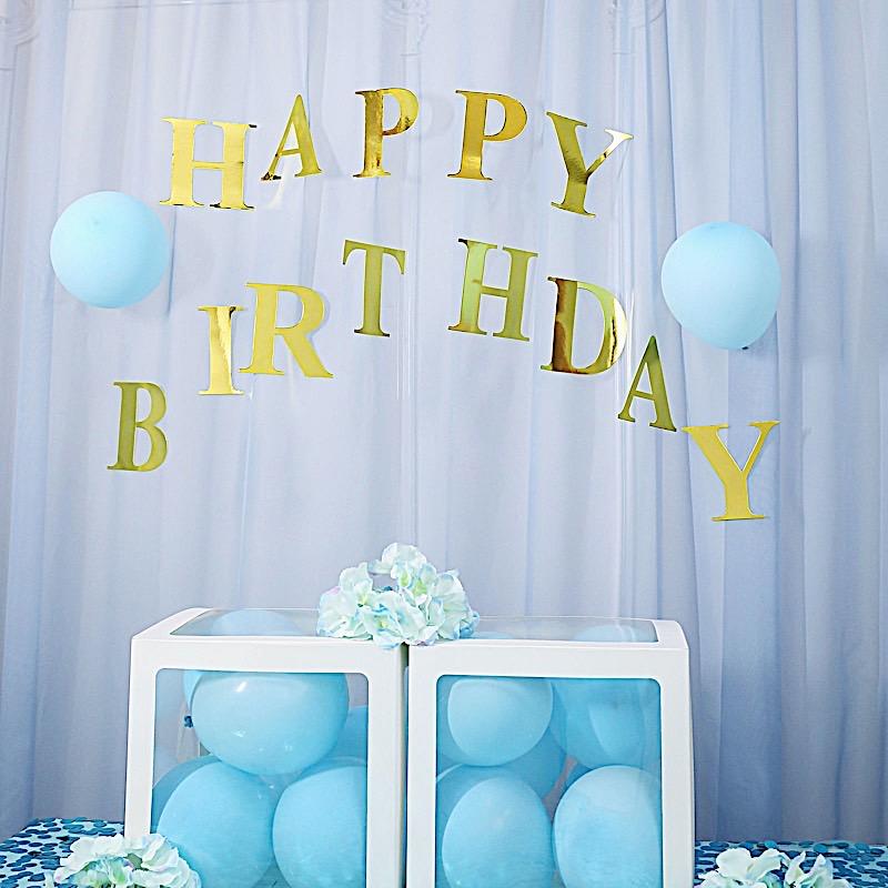4 Metallic Gold 5 in Letter Stickers Backdrop Wall Decorations