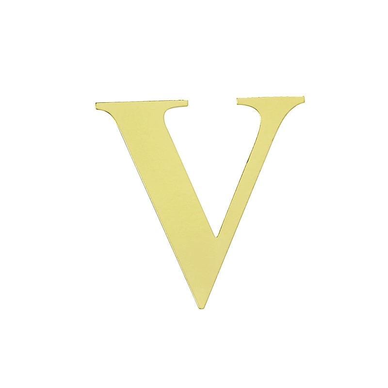4 Metallic Gold 5 in Letter Stickers Backdrop Wall Decorations