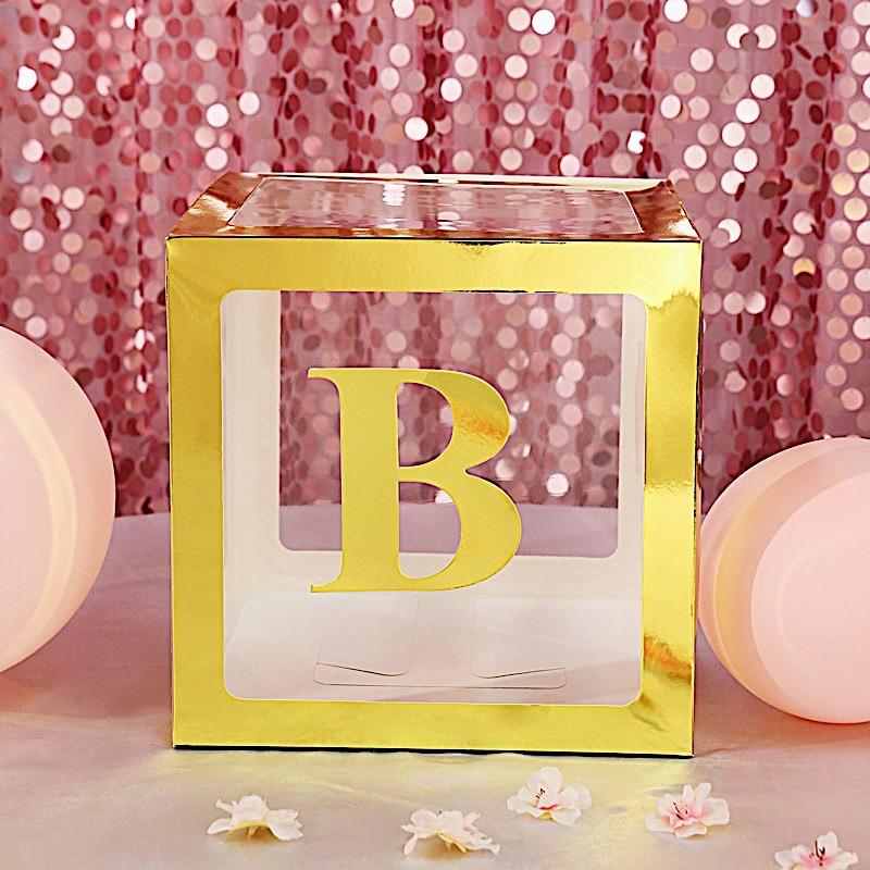 4 Metallic Gold 5 in Letter Stickers Backdrop Wall Decorations