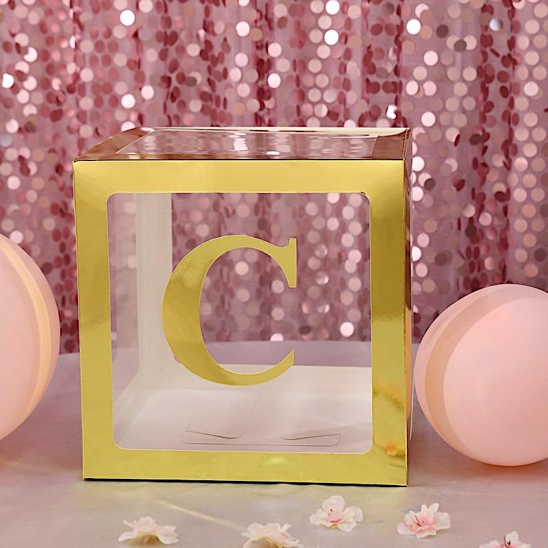 4 Metallic Gold 5 in Letter Stickers Backdrop Wall Decorations