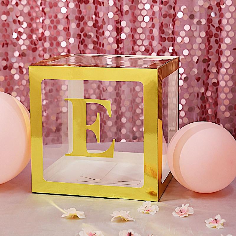 4 Metallic Gold 5 in Letter Stickers Backdrop Wall Decorations