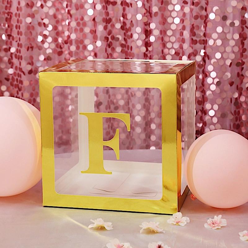 4 Metallic Gold 5 in Letter Stickers Backdrop Wall Decorations