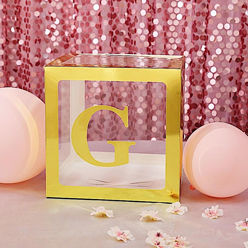 4 Metallic Gold 5 in Letter Stickers Backdrop Wall Decorations