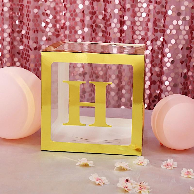 4 Metallic Gold 5 in Letter Stickers Backdrop Wall Decorations