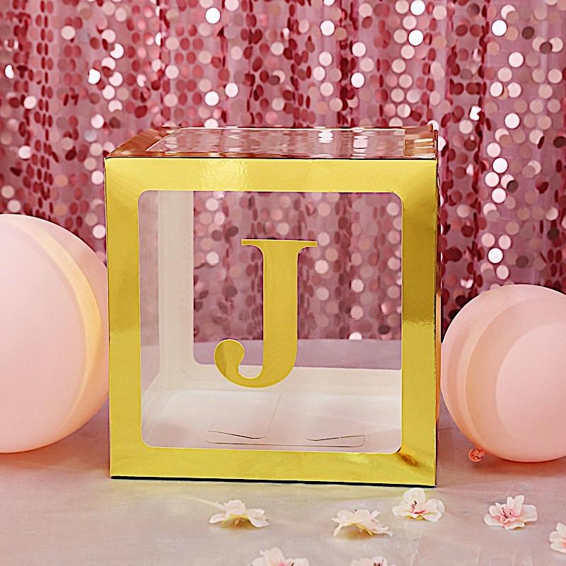 4 Metallic Gold 5 in Letter Stickers Backdrop Wall Decorations