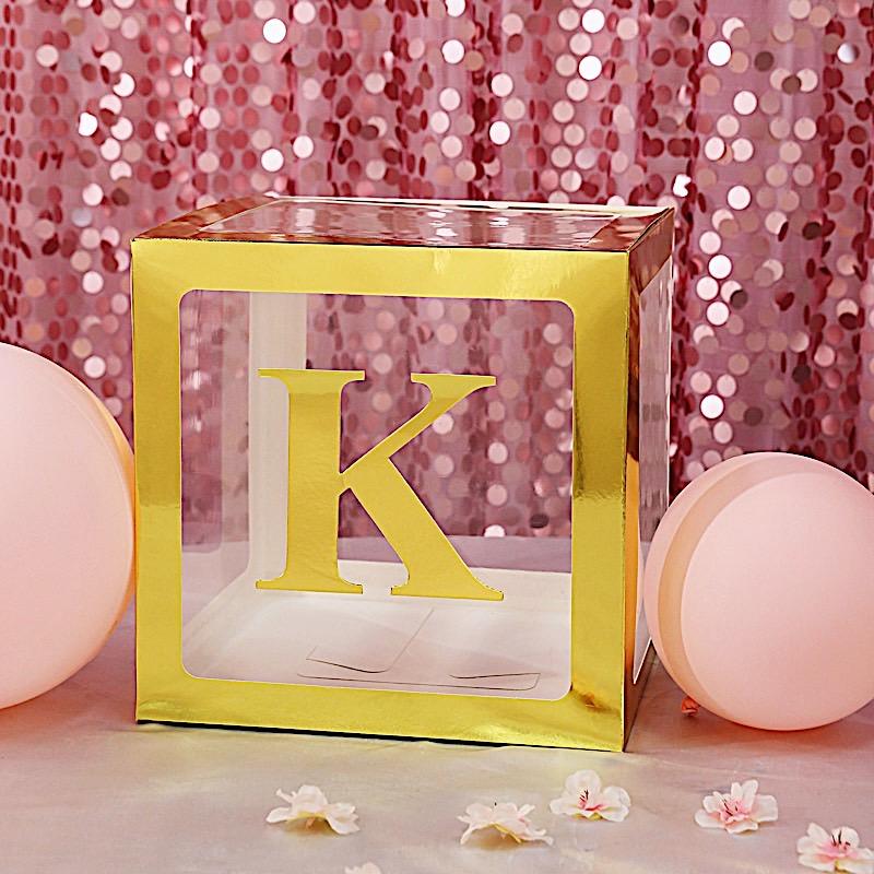 4 Metallic Gold 5 in Letter Stickers Backdrop Wall Decorations