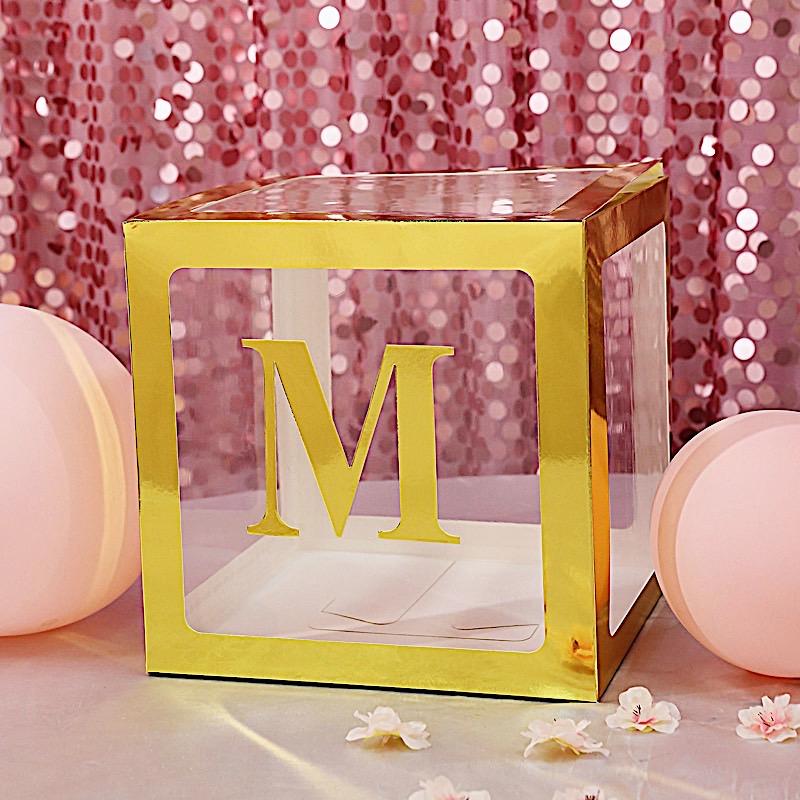 4 Metallic Gold 5 in Letter Stickers Backdrop Wall Decorations