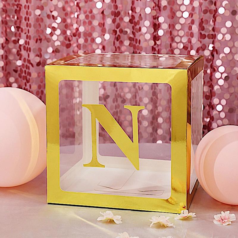 4 Metallic Gold 5 in Letter Stickers Backdrop Wall Decorations