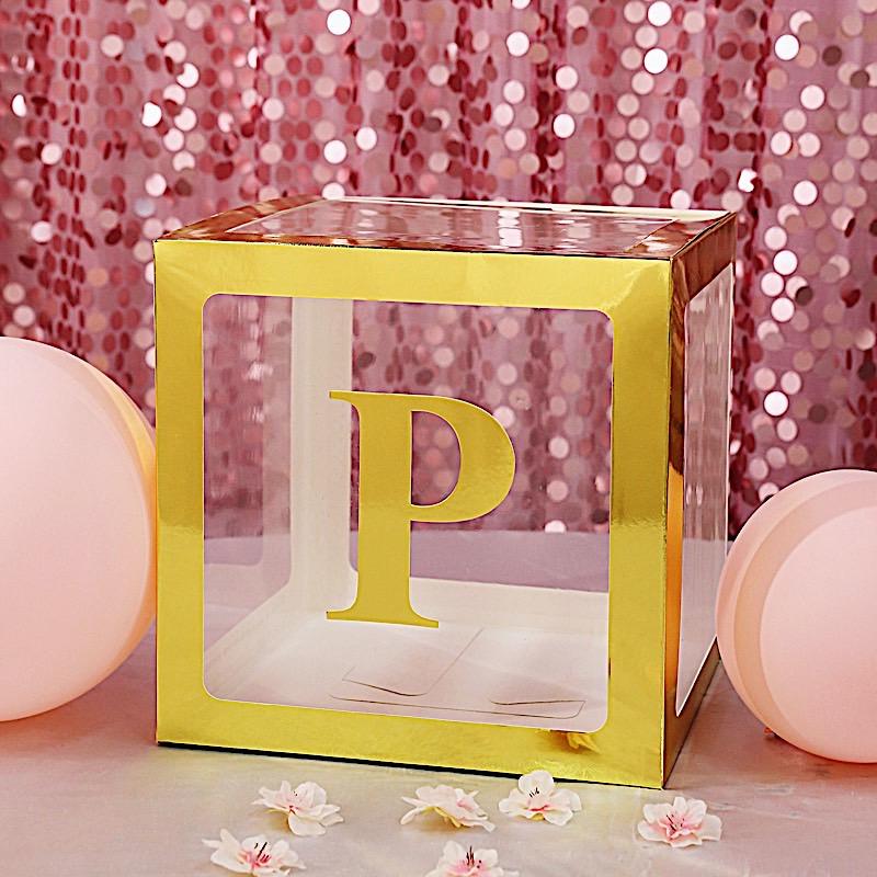 4 Metallic Gold 5 in Letter Stickers Backdrop Wall Decorations