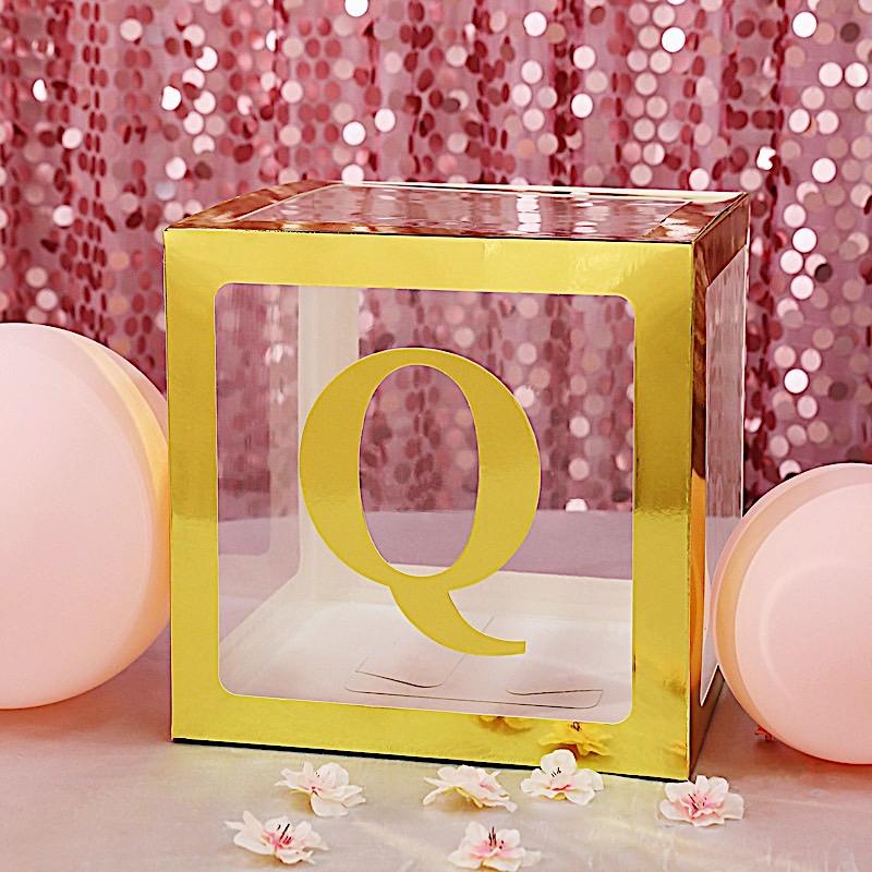 4 Metallic Gold 5 in Letter Stickers Backdrop Wall Decorations