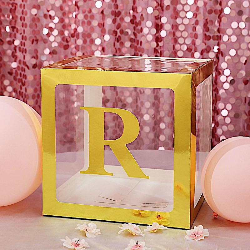 4 Metallic Gold 5 in Letter Stickers Backdrop Wall Decorations