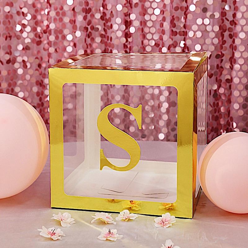 4 Metallic Gold 5 in Letter Stickers Backdrop Wall Decorations