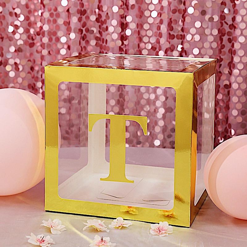 4 Metallic Gold 5 in Letter Stickers Backdrop Wall Decorations