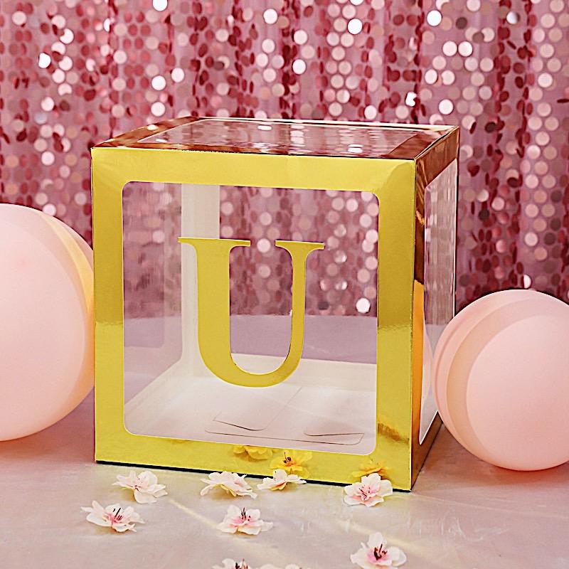4 Metallic Gold 5 in Letter Stickers Backdrop Wall Decorations