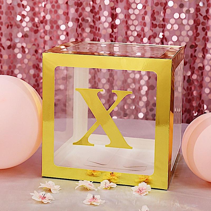 4 Metallic Gold 5 in Letter Stickers Backdrop Wall Decorations