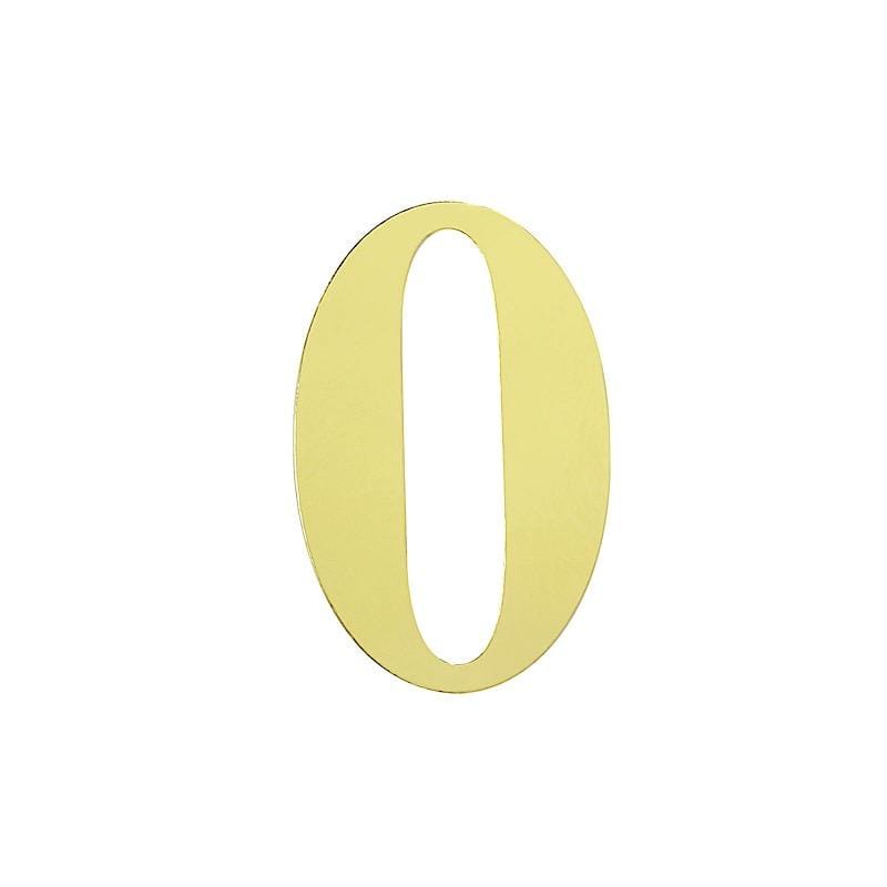4 Metallic Gold 5 in Number Stickers Backdrop Wall Decorations