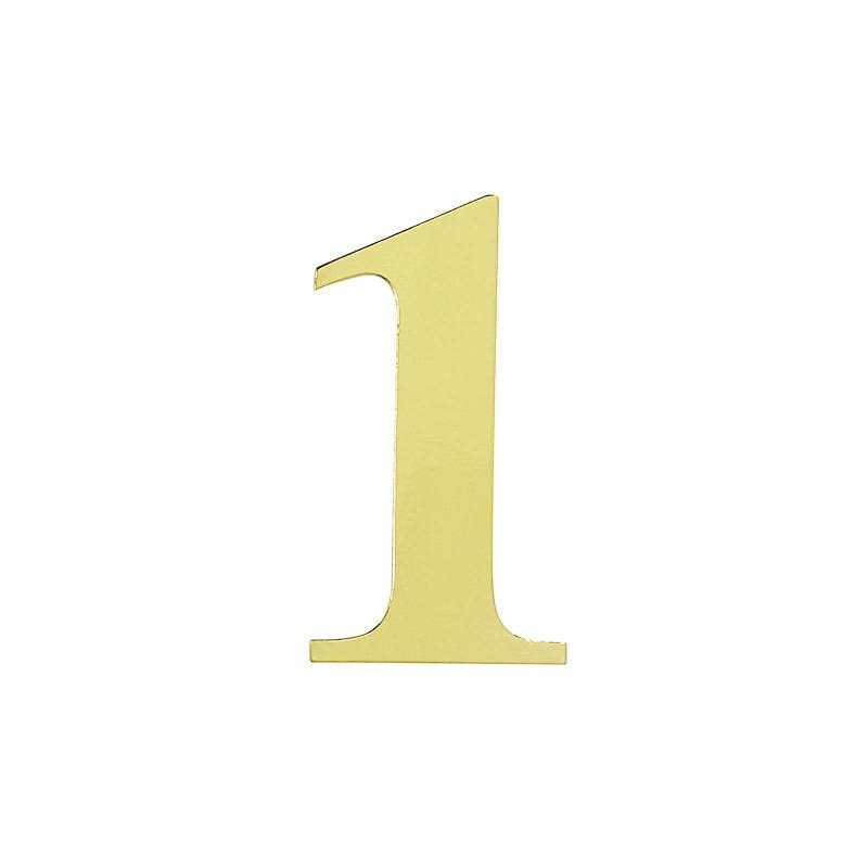 4 Metallic Gold 5 in Number Stickers Backdrop Wall Decorations