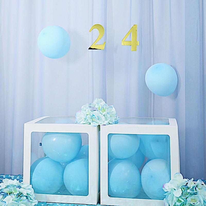 4 Metallic Gold 5 in Number Stickers Backdrop Wall Decorations