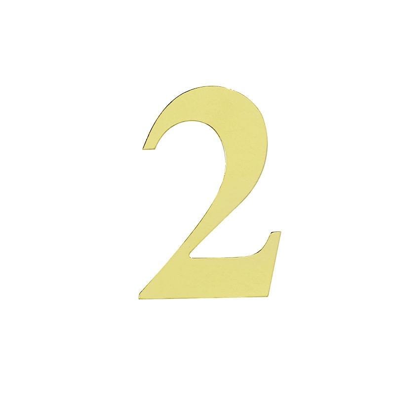 4 Metallic Gold 5 in Number Stickers Backdrop Wall Decorations