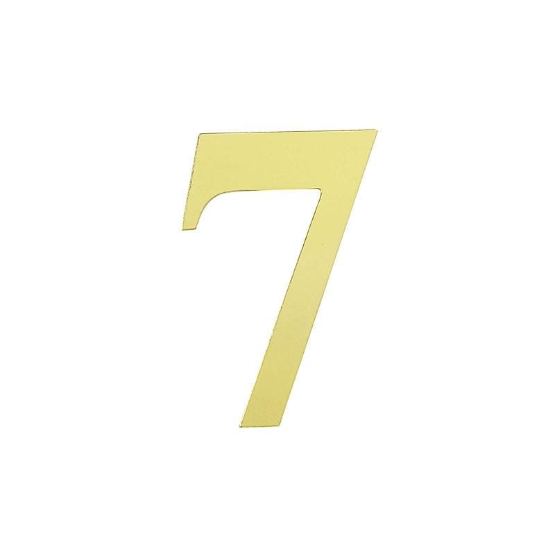 4 Metallic Gold 5 in Number Stickers Backdrop Wall Decorations