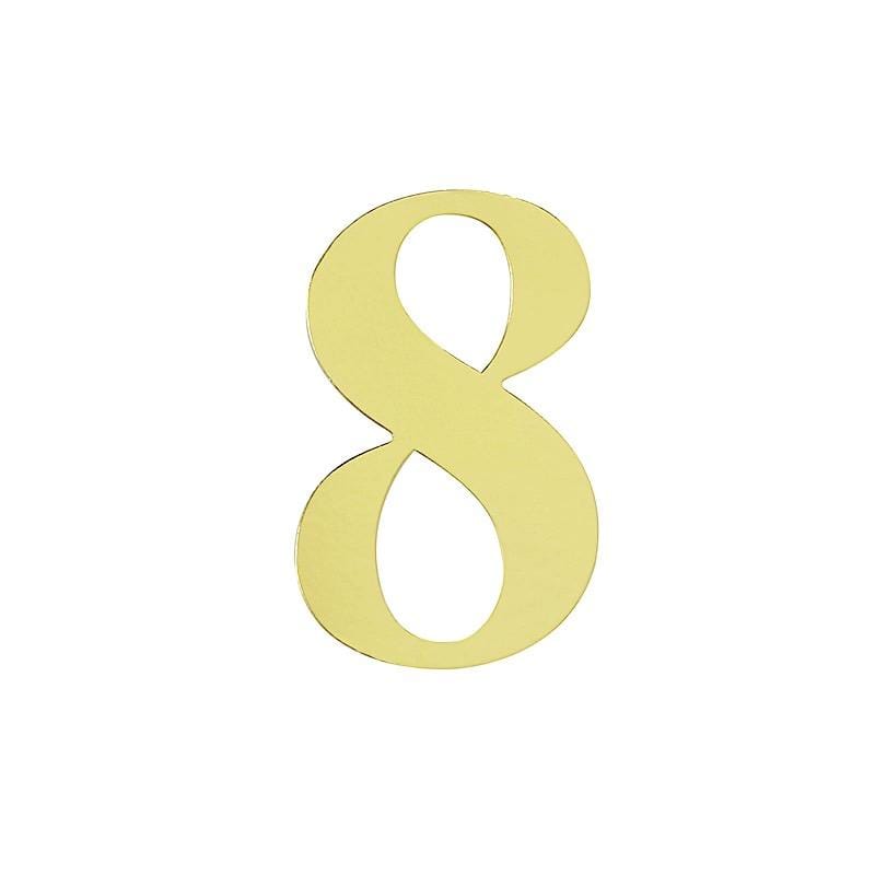 4 Metallic Gold 5 in Number Stickers Backdrop Wall Decorations