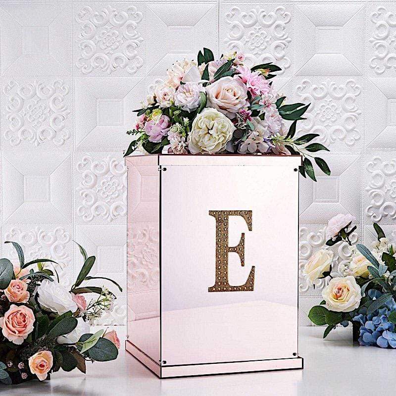 6 in Letter Gold Self-Adhesive Rhinestones Gems Sticker