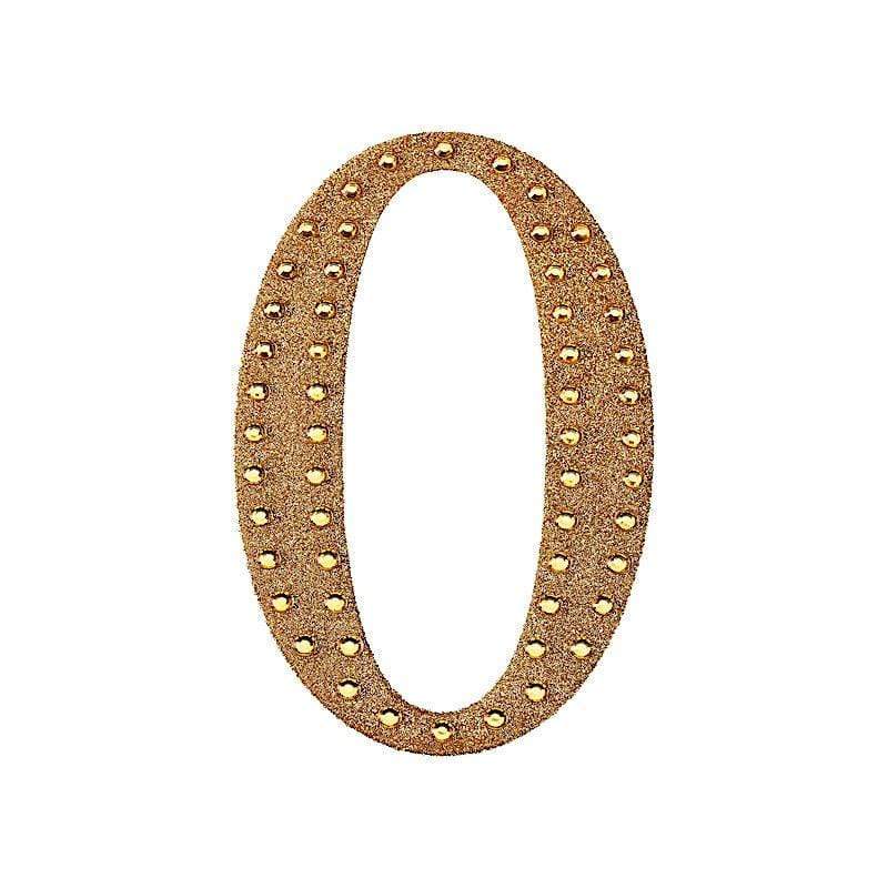 8 in Letter Gold Self-Adhesive Rhinestones Gems Sticker