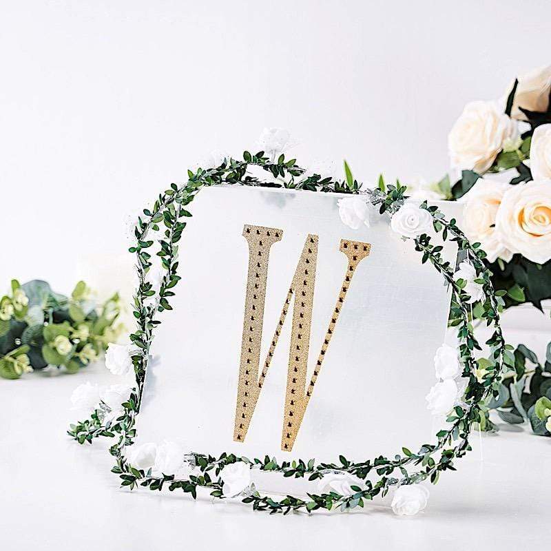 8 in Letter Gold Self-Adhesive Rhinestones Gems Sticker