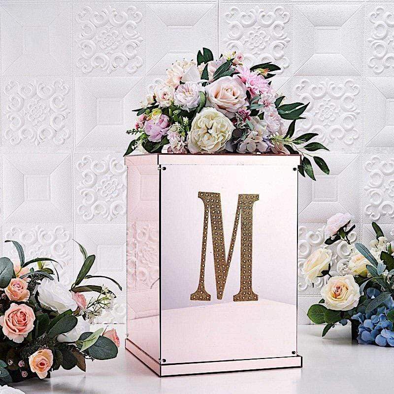 8 in Letter Gold Self-Adhesive Rhinestones Gems Sticker