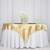 72" x 72" Satin Square Table Overlay Wedding Decorations LAY72_STN_CHMP