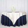 72" x 72" Satin Square Table Overlay Wedding Decorations LAY72_STN_IVR