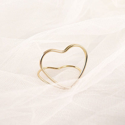 10 Gold 1 in Metal Table Number Sign Holders Heart Place Card Stands