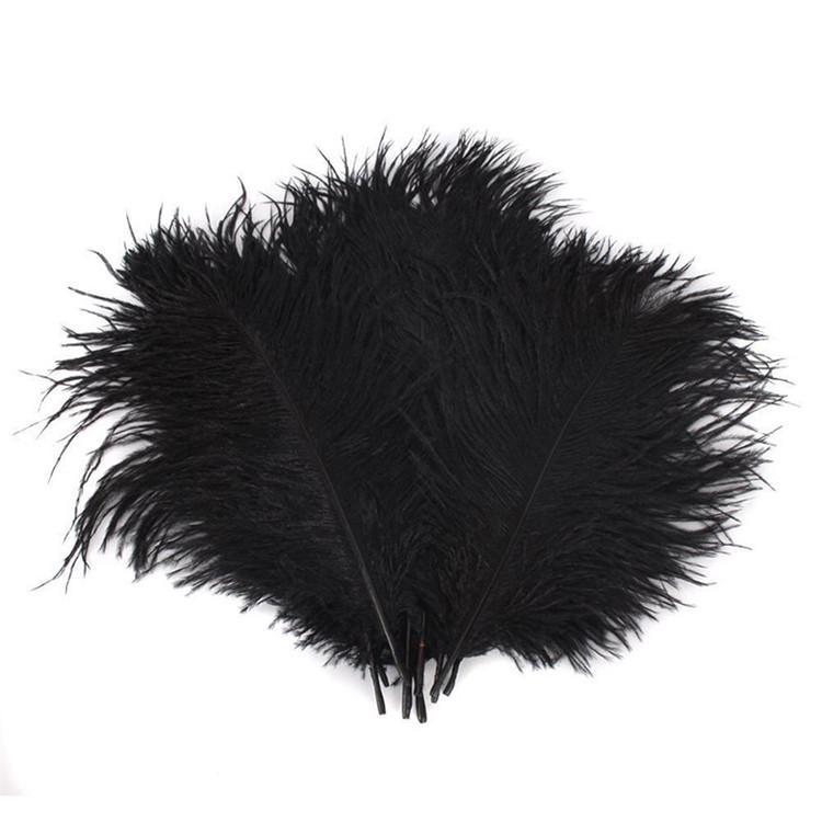 12 Large Authentic Ostrich Feathers 24 - 26 inches