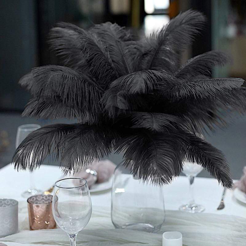 12 pcs 13 - 15 inches Genuine Ostrich Feathers